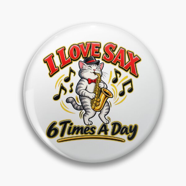 Item preview, Funny Saxophone Cat – I Love Sax designed and sold by mygiftideas.