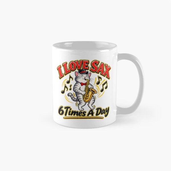 Item preview, Funny Saxophone Cat – I Love Sax designed and sold by mygiftideas.