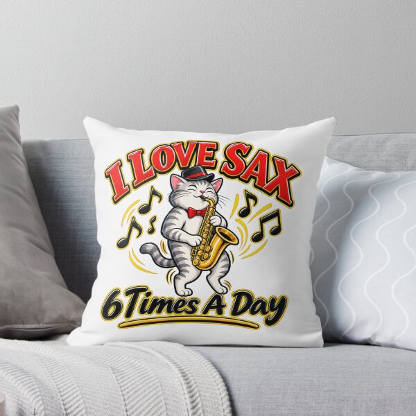 Item preview, Funny Saxophone Cat – I Love Sax designed and sold by mygiftideas.