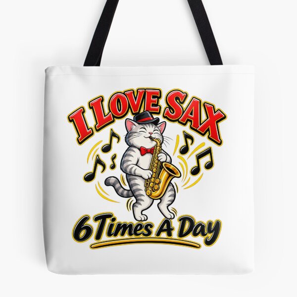 Item preview, Funny Saxophone Cat – I Love Sax designed and sold by mygiftideas.