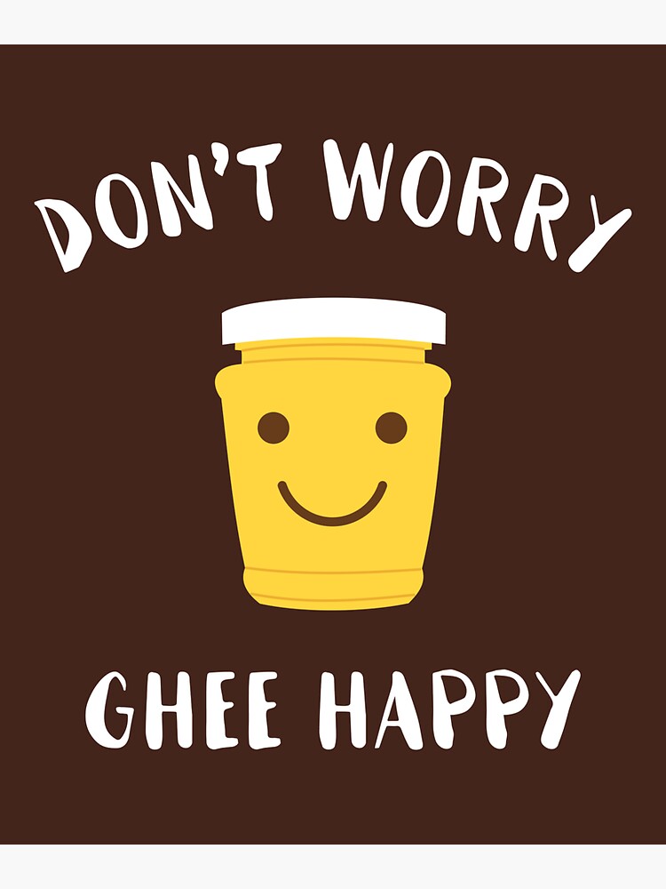 "Desi Food Ghee Happy" Sticker for Sale by SQWEAR Redbubble