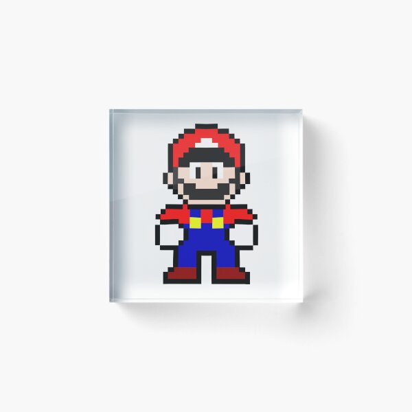 Item preview, Mario 8 bit pixel art  designed and sold by Arty Tees .