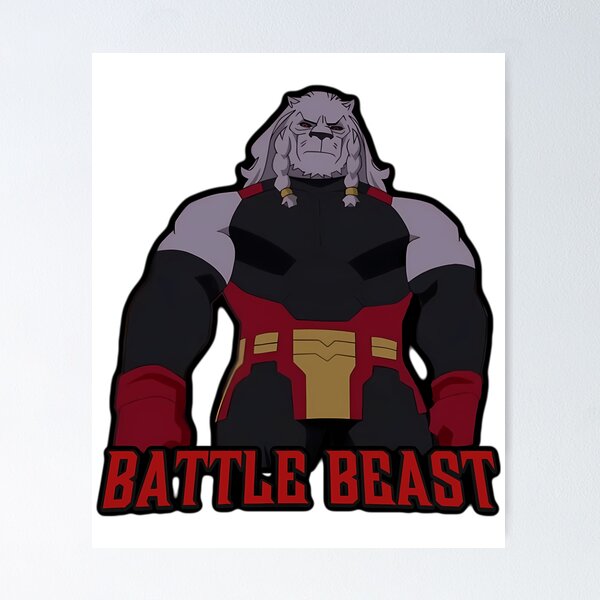 Item preview, Battle Beast Invincible Sticker designed and sold by mary-curtis.