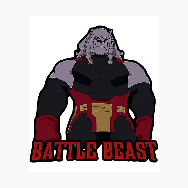 Item preview, Battle Beast Invincible Sticker designed and sold by mary-curtis.