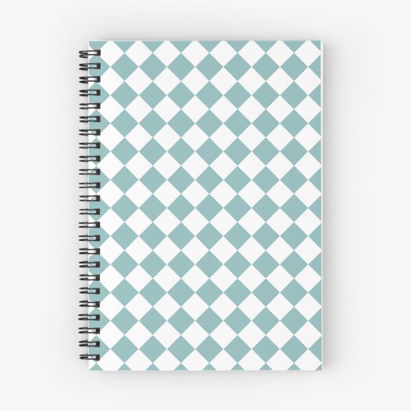 Item preview, Checker Diamond Pattern Teal White designed and sold by ArtbyDebbieC.