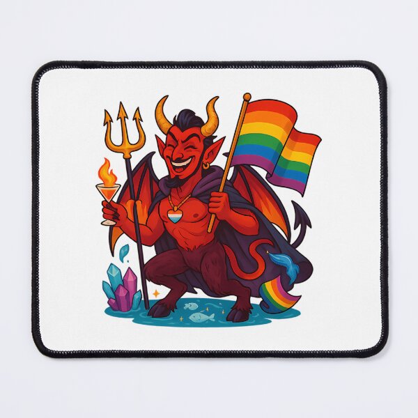 Item preview, Pride Devil With Trident And Cocktail designed and sold by bourg-libbie.