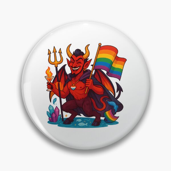 Item preview, Pride Devil With Trident And Cocktail designed and sold by bourg-libbie.