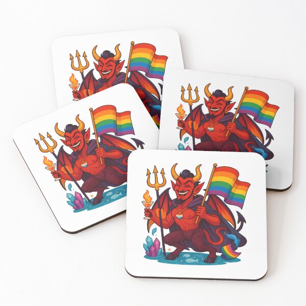 Item preview, Pride Devil With Trident And Cocktail designed and sold by bourg-libbie.