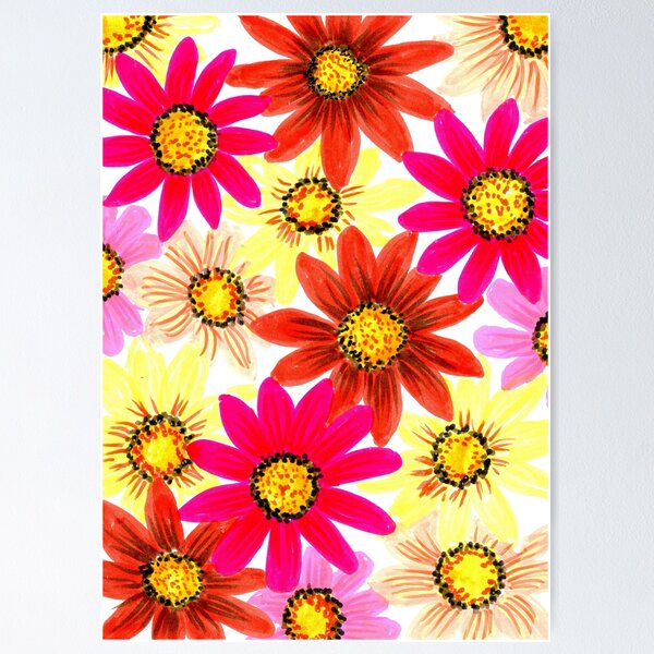 Item preview, Gazanias designed and sold by Jill Brooke.