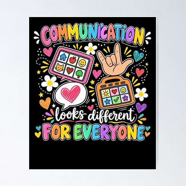 Item preview, Communication Looks Different For Everyone  designed and sold by drawwiika+44.