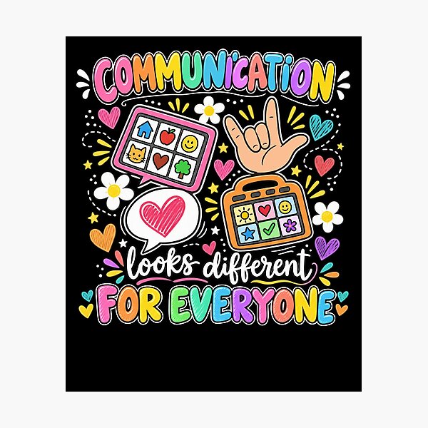 Item preview, Communication Looks Different For Everyone  designed and sold by drawwiika+44.