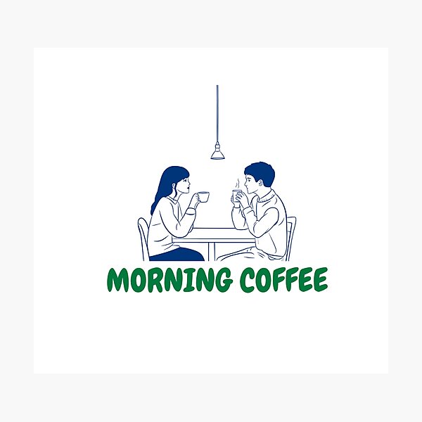 Item preview, Morning Coffee - Cute Coffee Lover Design designed and sold by walbayzon.