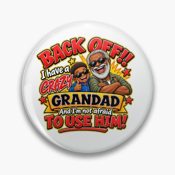 Item preview, Funny Crazy Grandad & Grandson Gift – Back Off designed and sold by mygiftideas.
