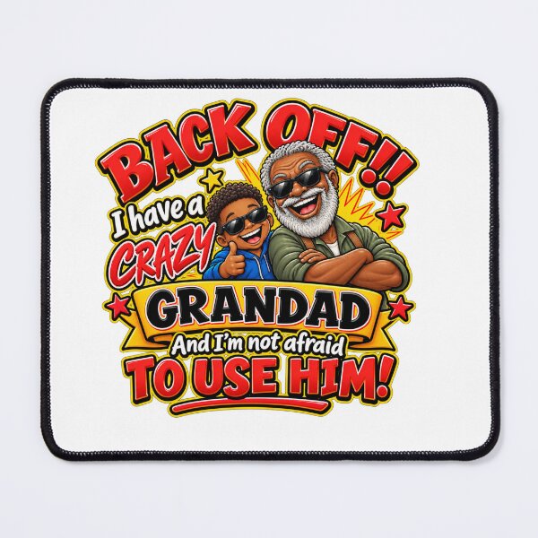 Item preview, Funny Crazy Grandad & Grandson Gift – Back Off designed and sold by mygiftideas.