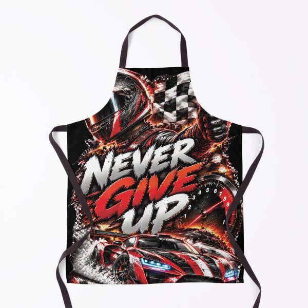 Item preview, Never Give Up | Formula Racing Motorsport Motivation Design designed and sold by M. Mamdouh Artworks.