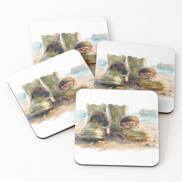 Item preview, Crab in Wellington Boot Watercolour Art designed and sold by made by Golightly x.