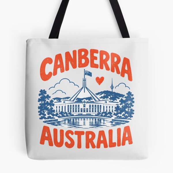 Item preview, Canberra Australia Retro City designed and sold by HowToCanadian.