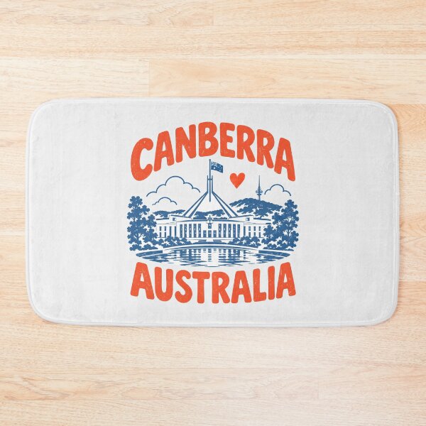 Item preview, Canberra Australia Retro City designed and sold by HowToCanadian.
