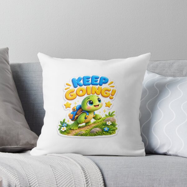 Item preview, Keep Going Cute Turtle Adventure Sticker designed and sold by mihanaaa14.