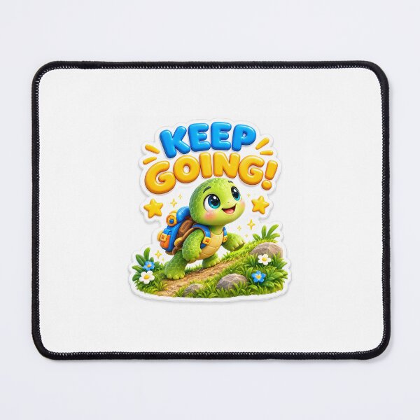 Item preview, Keep Going Cute Turtle Adventure Sticker designed and sold by mihanaaa14.