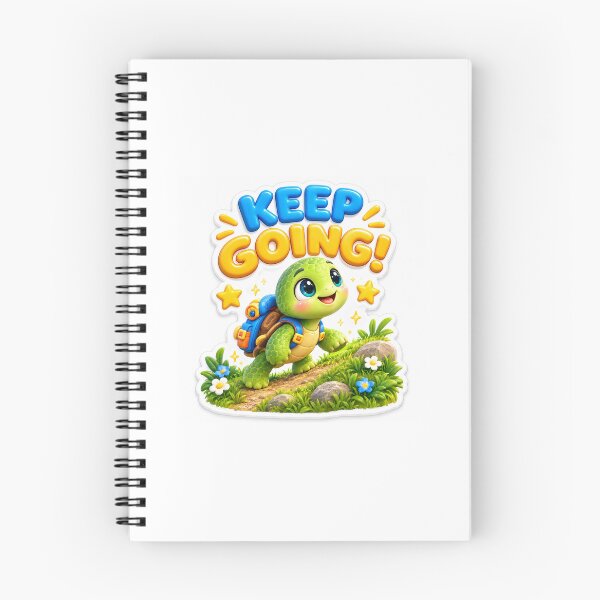 Item preview, Keep Going Cute Turtle Adventure Sticker designed and sold by mihanaaa14.