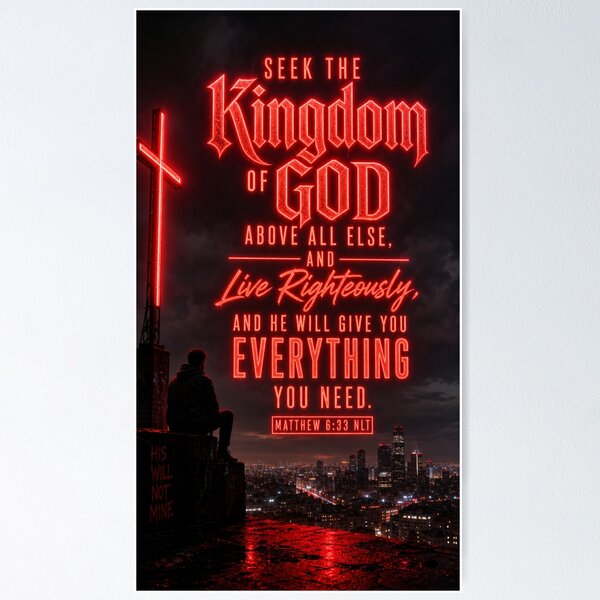 Item preview, Matthew 6:33 NLT - JCTRUTHER designed and sold by JCTRUTHERshop.