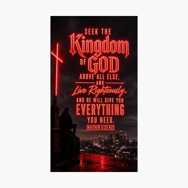 Item preview, Matthew 6:33 NLT - JCTRUTHER designed and sold by JCTRUTHERshop.