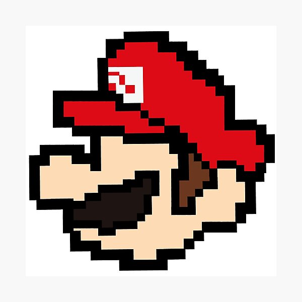 Item preview, Mario 8 bit pixel art  designed and sold by Arty Tees .
