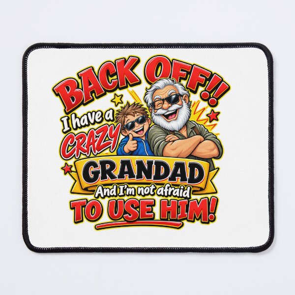 Item preview, Funny Crazy Grandad & Grandson Gift – Back Off Grandpa designed and sold by mygiftideas.