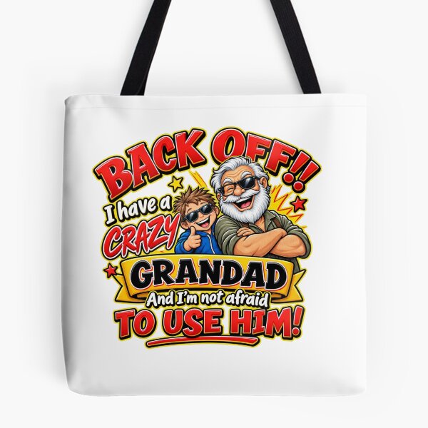 Item preview, Funny Crazy Grandad & Grandson Gift – Back Off Grandpa designed and sold by mygiftideas.
