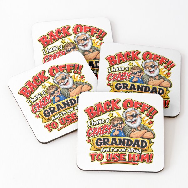Item preview, Funny Crazy Grandad & Grandson Gift – Back Off Grandpa designed and sold by mygiftideas.