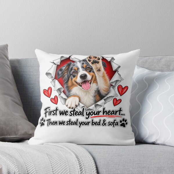 Item preview, Funny Australian Shepherd Dog Sofa Quote designed and sold by luu phong.