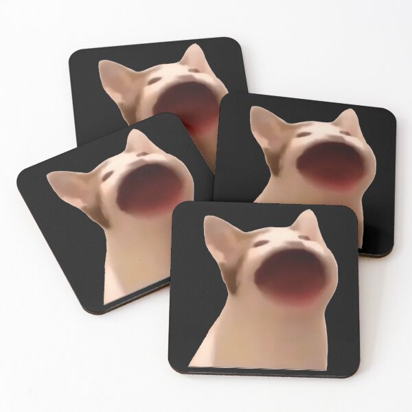 Item preview, Cat Open Mouth Meme Sticker designed and sold by karmyn-clawso.