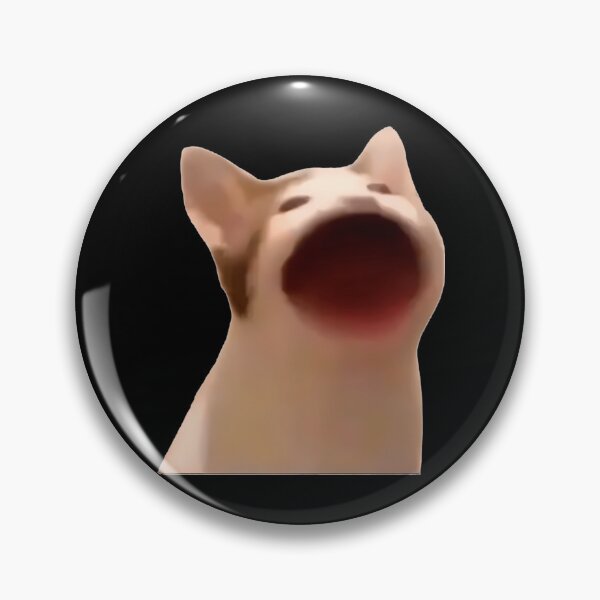Item preview, Cat Open Mouth Meme Sticker designed and sold by karmyn-clawso.