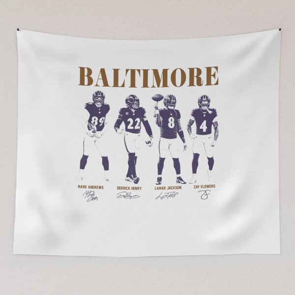 Item preview, Vintage Baltimore Football Legends designed and sold by AnanamorphArter.