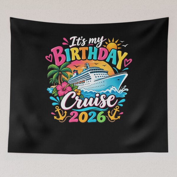 Item preview, It's My Birthday Cruise 2026 Cruise Lover Vacation Travel designed and sold by drawwiika+44.