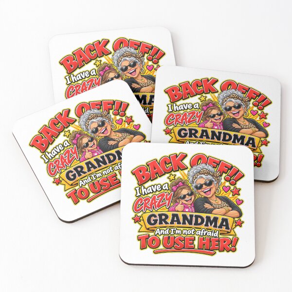 Item preview, Funny Crazy Grandma & Granddaughter Gift – Back Off Grandma designed and sold by mygiftideas.