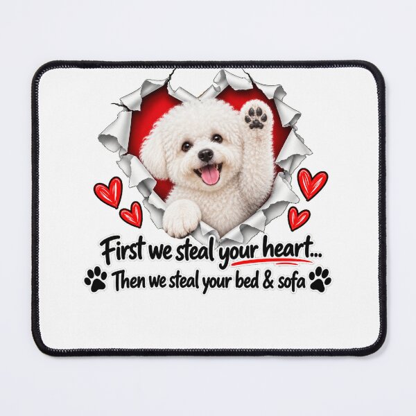 Item preview, Funny Bichon Frise Dog Sofa Quote designed and sold by luu phong.