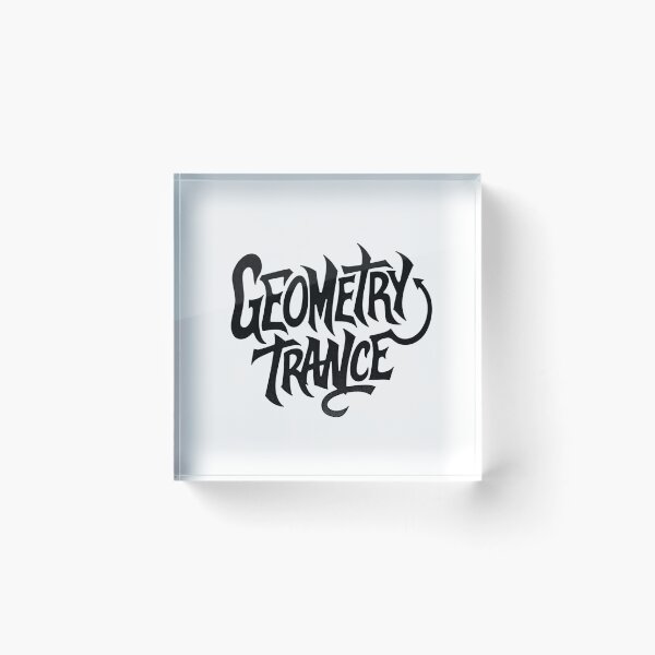 Item preview, GEOMETRY TRANCE: Bold Black Ink Hand Lettering designed and sold by Qubivibe.