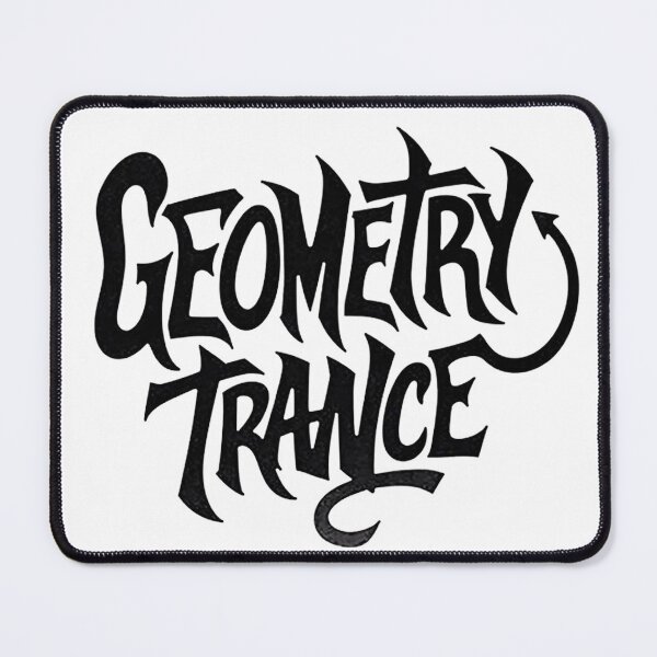 Item preview, GEOMETRY TRANCE: Bold Black Ink Hand Lettering designed and sold by Qubivibe.