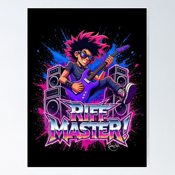 Item preview, RIFF MASTER: Letting the guitar speak  designed and sold by Gnarly360.