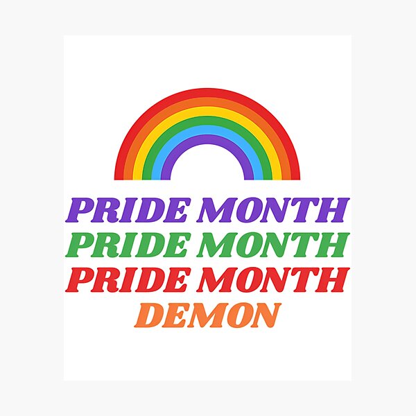 Item preview, Pride Month Demon designed and sold by bourg-libbie.