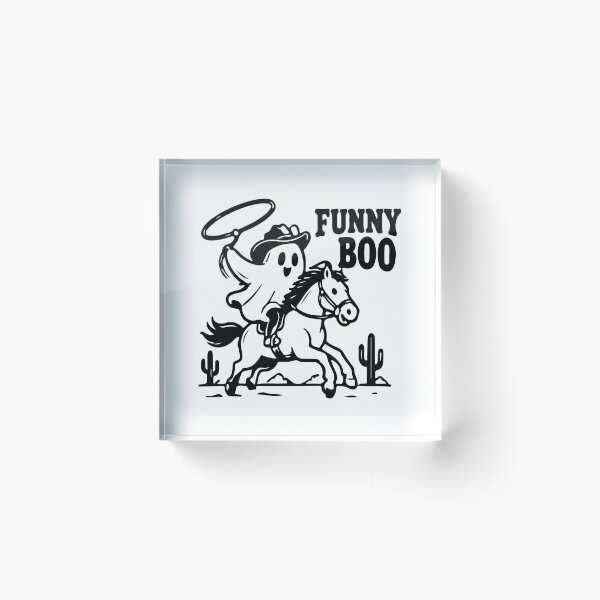Item preview, Funny Boo Cowboy Ghost Riding Horse designed and sold by Brexmore3.