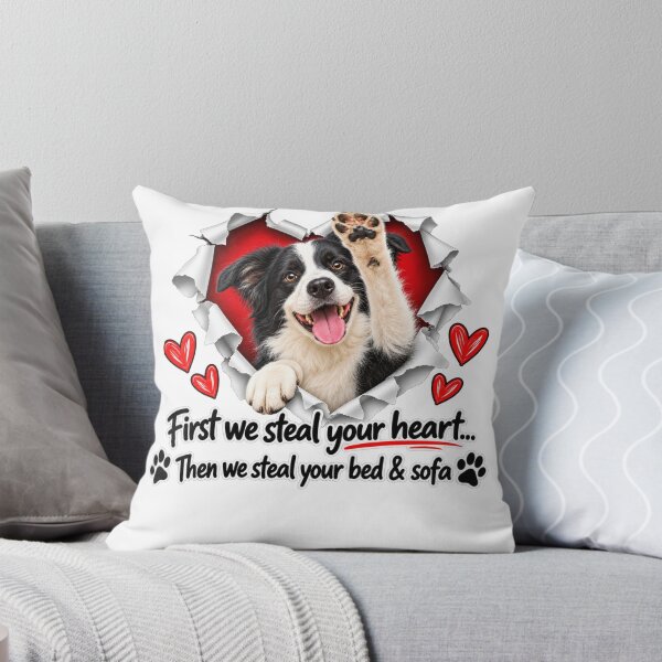 Item preview, Funny Border Collie Dog Sofa Quote designed and sold by luu phong.
