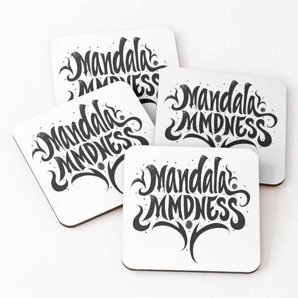Item preview, MANDALA MADNESS - Bold Black Ink Lettering designed and sold by Qubivibe.