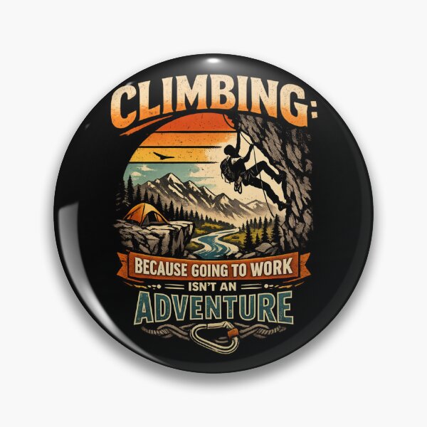 Item preview, Climbing Adventure - Vintage Mountain climber designed and sold by SidTastic .