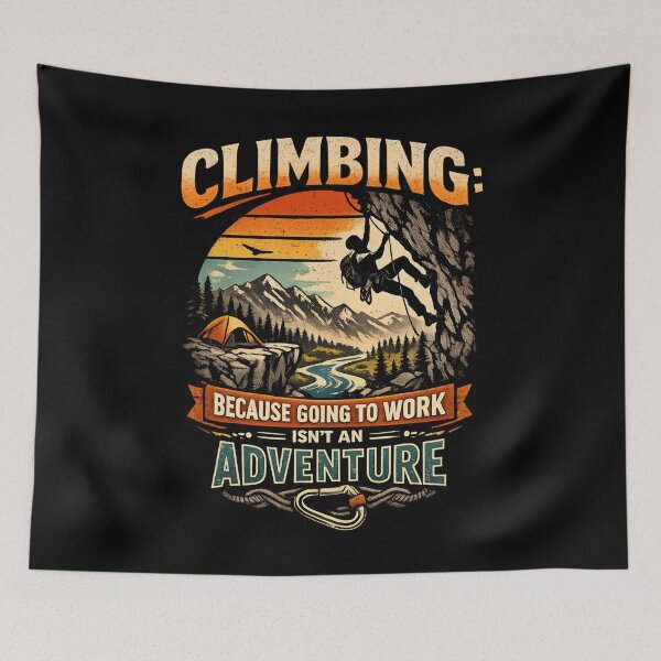 Item preview, Climbing Adventure - Vintage Mountain climber designed and sold by SidTastic .