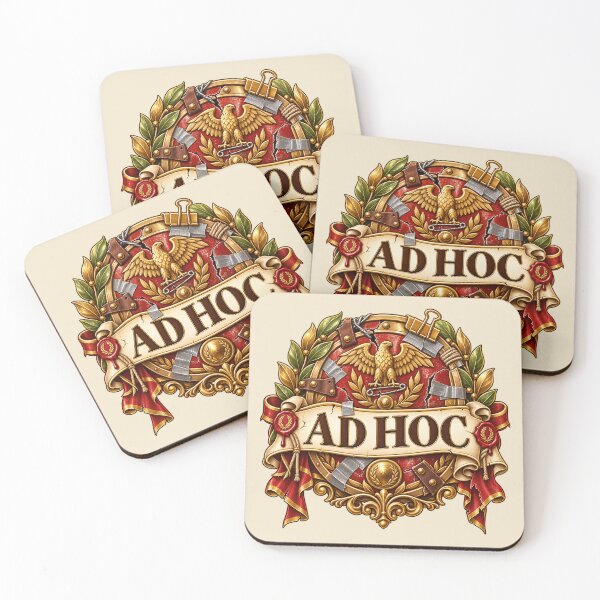 Item preview, Ad Hoc Latin Phrase – Classical Roman Emblem Vintage Academic Design designed and sold by MetaModel Editions.