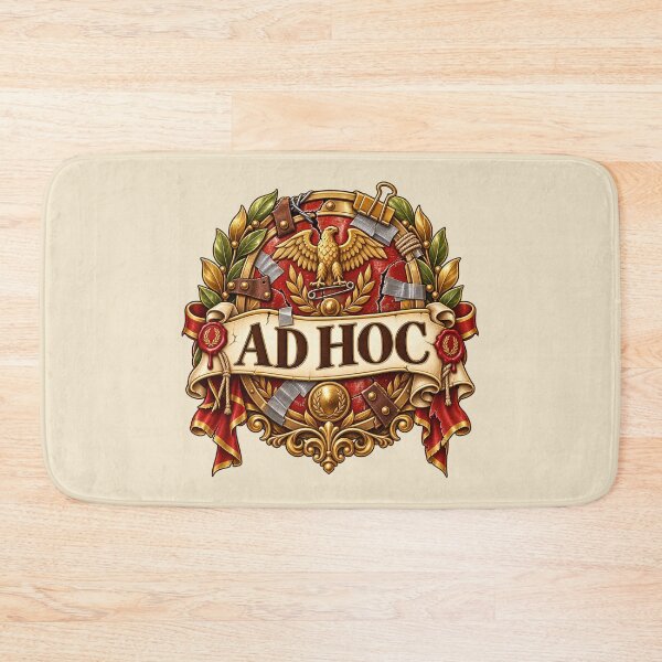 Item preview, Ad Hoc Latin Phrase – Classical Roman Emblem Vintage Academic Design designed and sold by MetaModel Editions.