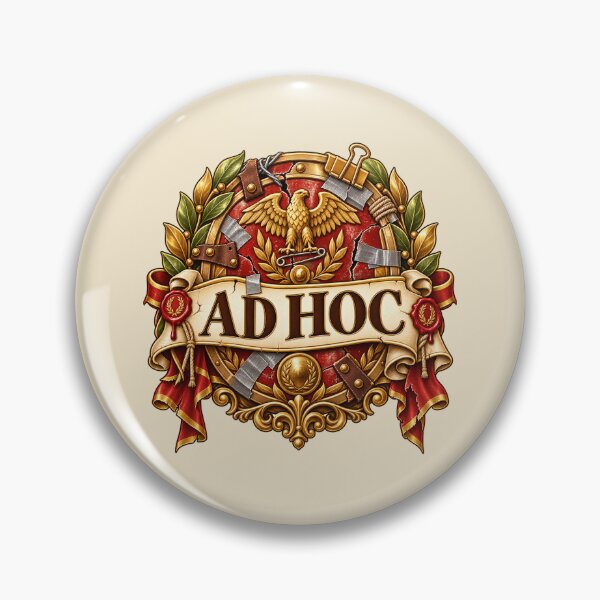 Item preview, Ad Hoc Latin Phrase – Classical Roman Emblem Vintage Academic Design designed and sold by MetaModel Editions.